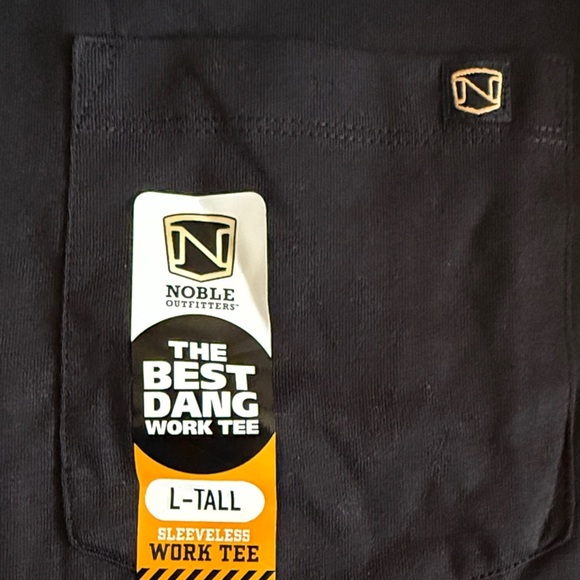 MEN'S THE BEST DANG WORK SLEEVELESS POCKET TEE Size L Tall & XXL Tall - Picture 3 of 5